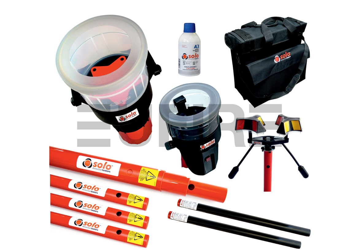 Smoke & Cordless Heat Detector Test Kit 9 metres Product EU Fire