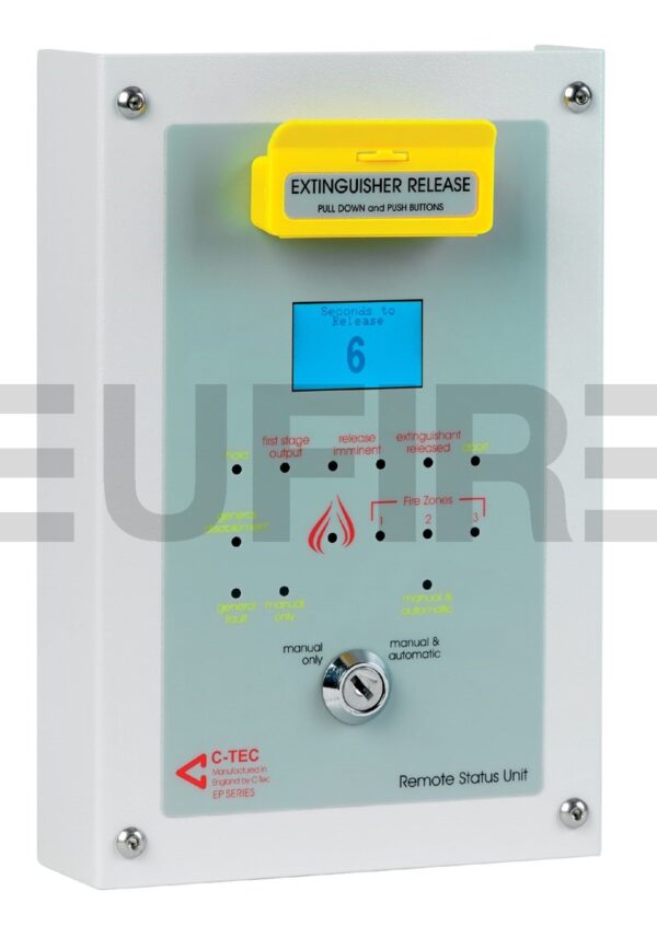 Remote status unit c/w status lcd, manual release & mode switches ...