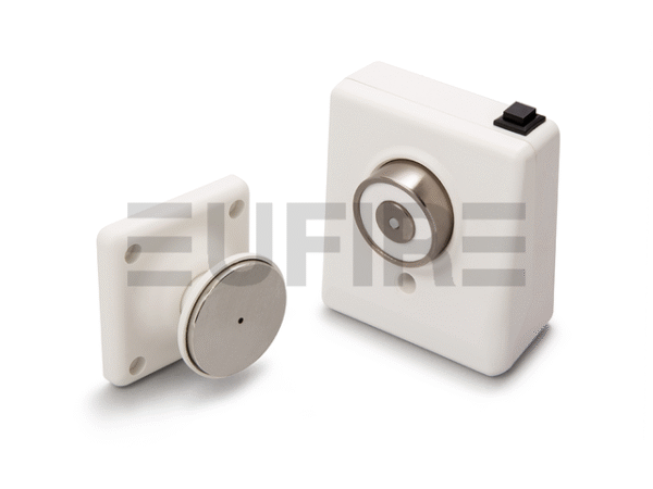 Magnetic Threaded Retainer 230v 200N Magnetic door retainer – ABS – EU Fire and Security